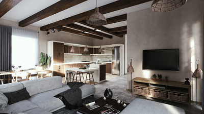 Villa Interior Design/ Dalin 3d modeling rendering