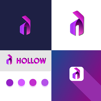 Hollow app branding design graphic design illustration logo ui