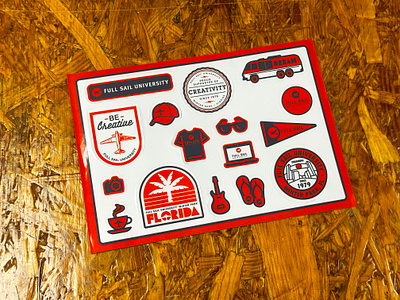 Full Sail University sticker sheet