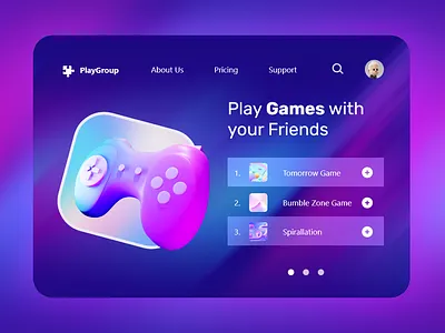 Web Design UI UX For Website Game adobe xd figma game graphic design landing page ui ui ux ui ux designer ux we web design webdesign website wordpress