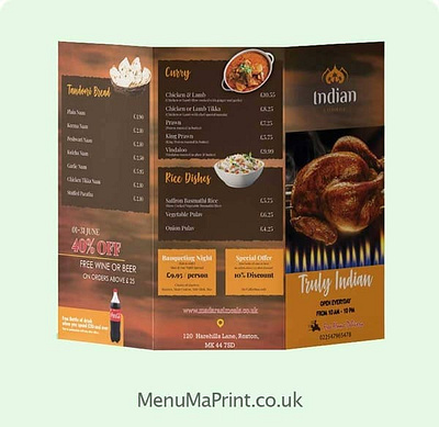 A4+ | Extended Menu | A4+ takeaway Menu | MenuMa Print leaflets online
