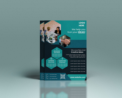 BUSINESS FLYER TEMPLATE branding business corporate flyer print design