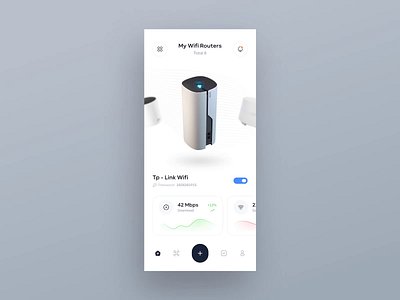 Wifi Management App Interaction 🔥 animation app app motion clean concept design interaction internet management minimal motion motion graphics network prototype smart home sound ui ui motion uiinteraction wifi router