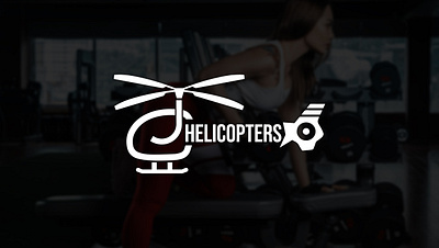CJ Helicopters Fitness Garments Company Logo brand identity