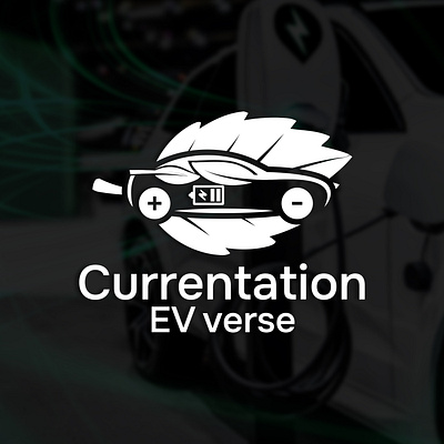 Currentation EV Verse Logo brand identity