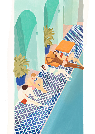 SUMMER IN MARRACKECH design digital illustration graphic design illustration photoshop procreate