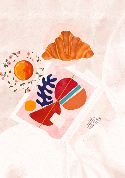 SUNDAY BRUNCH digital illustration graphic design illustration photoshop procreate éditorial illustration
