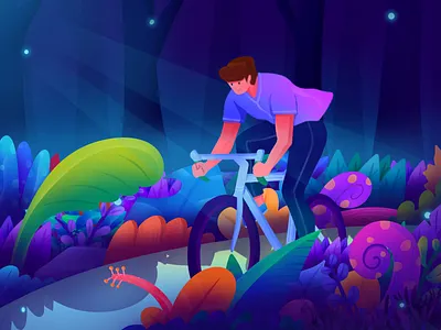 Cycling bicycle cycling design illustration man sports vector website