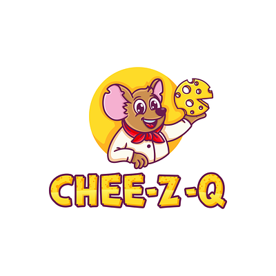 Chee-Z-Q branding character design cheese design graphic design illustration logo logo design maouse mouse ui ux vector