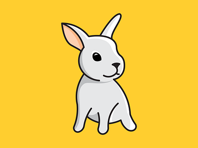 Rabbit animal animal logo animal mascot logo babyrabbit branding bunny cartoon cartoon ullustration cuterabbit design graphic design illustration logo logodesign mascot logo rabbit rabbit illustration rabbit vector vector white rabbit