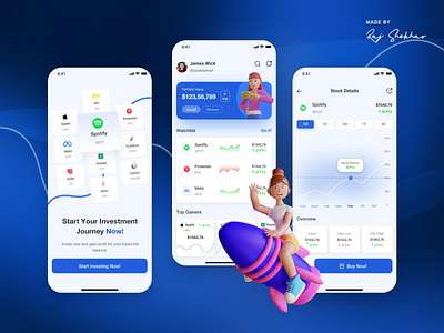 Trading App UI Design appdesign appuidesign booking facebook google iosapp mobile mobileui spotify trading ui ux