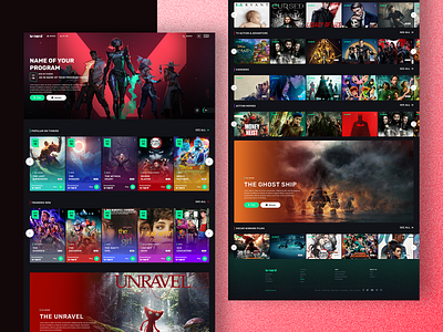 TVNERD - OTT Platform Website Redesign app landing page branding creative design graphic design live tv logo onlinetv ott ott platfrom redesign ui web app web application