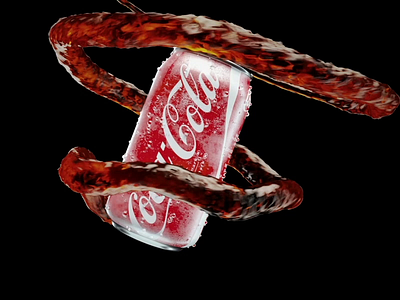 Coca Cola 3d animation art coca coke cola gif motion motion graphic