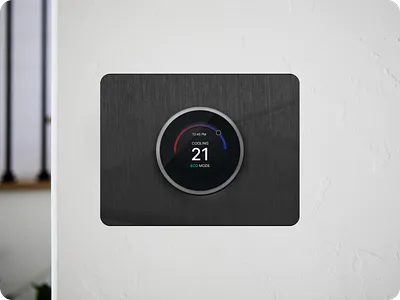 🏡 Thermostat UI | Adobe Masterclass 104 | Figma adobexd adobexdmasterclass app branding design figma graphic design hometech illustration logo ui ux