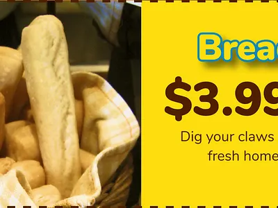 Pizza Kittyz Breadsticks Coupon! ad advertising branding bread breadsticks business coupon coupons creative design flyer graphic design logo marketing poster professional shop ui vector