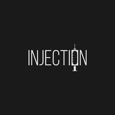 Injection Logo Concept brand identity branding design illustrator logo logo design minimalist typography vector