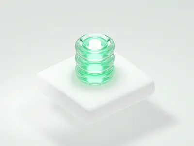 Mini light 3d 3d design 3d icon 3d illustration 3d visual blender blender3d branding green icon illustration light minimal product design render web design