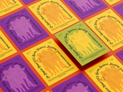 Book festival posters 2d adobe illustrator advertising art book color concept creative design digital art event flat grid illustration logo medieval middle ages poster poster design vector