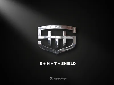 SHT Shield :: Logo concept on sale branding design graphic design illustration lettering logo logos monogram shield sht typo vector