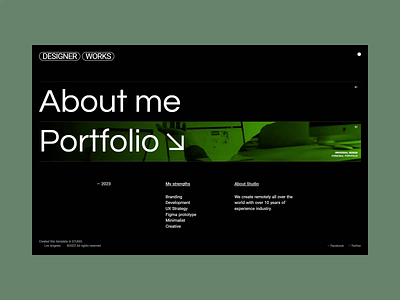 Creative Table - Website Concept concept content design footer hover minimalist modern portfolio table ui ux web design webdesign website