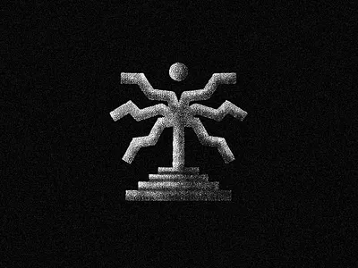 Palm under Moonlight art artwork beach branding desert design font icon idol illustration jamescoffman lockup logo moon palm palmtree stone