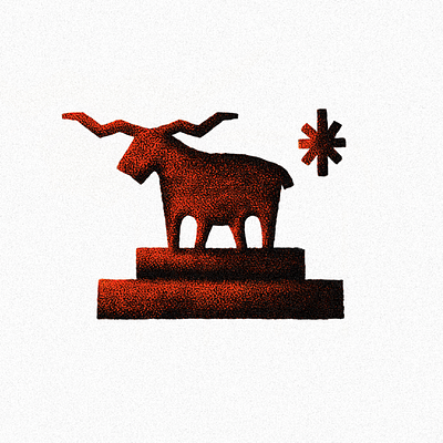 Bull on the Alter art artwork branding bull design font illustration lockup logo