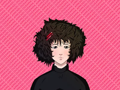 Her name is "Cerise" caractere design digital art graphic design
