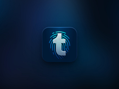 Tumblr - the new app icon 3d app blog branding content finger fingerprint gif glass glassmorphism human icon inernet logo multimedia redesign social media t thumb tumblr