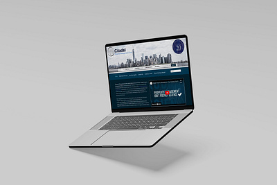 Citadel Website Design Mockup graphic design web design web design services website design