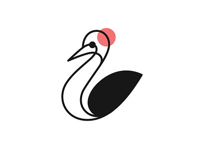 Bird! bird birds brand brand identity branding crane dove duck goose icon illustration logo logo design mark minimal monoline sun swan symbol wings
