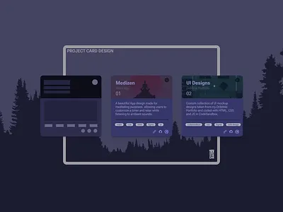 Project Card Design, 2022 card codesandbox design illustration interactive maquetador web menu mockup projects ui uiux user interface web design
