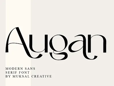 Augan Font display ligatures