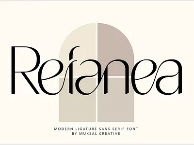 Refanea Font fashion modern sans serif
