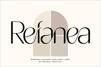 Refanea Font fashion modern sans serif