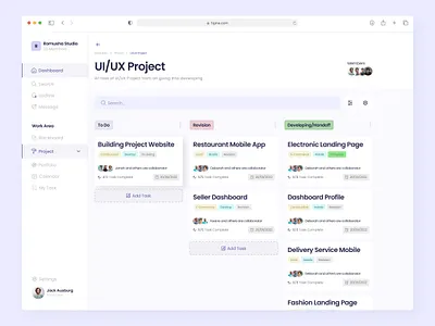 Task Management Board Design board figma task management ui uiux user interface ux