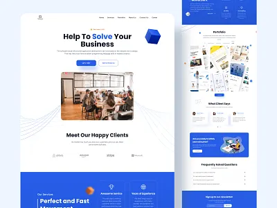 Teklogue Landing Page design figma high fidelity landing page mockup software softwarehouse startup ui ui ux ui design uidesign uiux user experience user interface