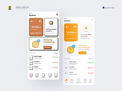 Minimalism vs Neubrutalism Design UI bank apps colourful ui design finance app ui flat design minimalism ui mobile ui neobrutalism neubrutalism orange color ui ui design uiux ux design