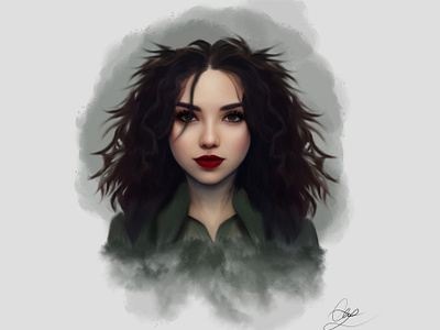 Lady yekta char character design digital art digital paint graphic design illustration