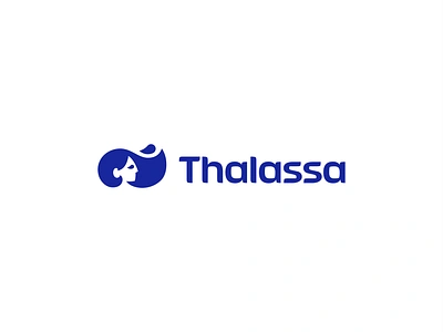 Thalassa clothing drop droplet endurance eyes face godess hair logo mark minimal pool sea sport sport wear swimming training triathlon water waves