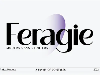 Feragie Font font family font san seri magazine