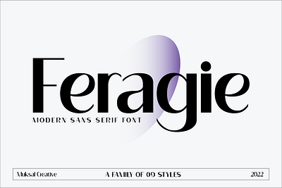 Feragie Font font family font san seri magazine