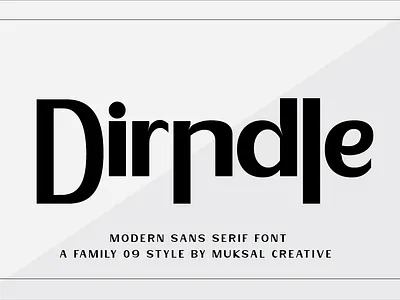 Dirndle Font elegant letterhead