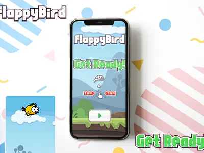 Flappy Bird UI Design app branding design flappy bird graphic design illustration logo typography ui ux vector