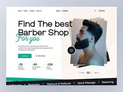 Echo Barber - haircut landing baber shop barber barber shop barber website barbering barberman barbers barbershop hair hair cut hair salon hair style haircut hairdresser landingpage manicure massage salon saloon spa