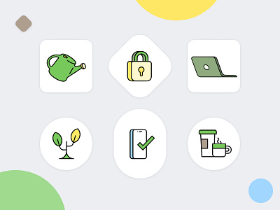 Wealth Management - Icon Set 02 2d app art behance branding charts design dribbble finance fintech icons illustration investment minimal mobile money product timeless ui ux