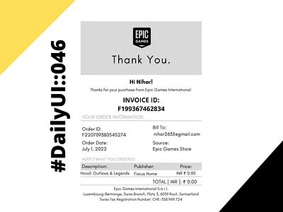 Invoice dailyui ui