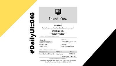 Invoice dailyui ui