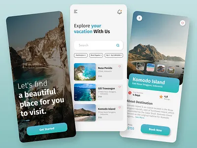 Travel App Design app design figma travel ui ux