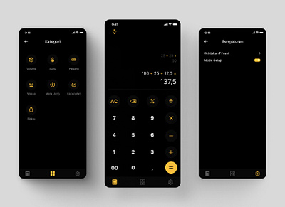 Calculator App calculator dailyui dailyui004 dark mode ligh mode mobile app mobile ui nigh mode numeric speed time ui uiux