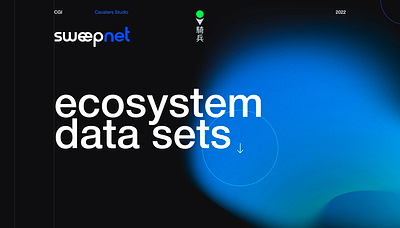 Sweepnet. Ecosystem data sets 3d animation broadcast cgi illustration motion graphics